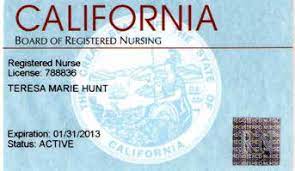 California nursing licenses